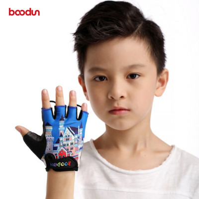 4-10 годишни летни велосипедни детски ръкавици с подплата с половин пръст Детски спортни ръкавици на открито Велосипедни ръкавици за момчета и момичета