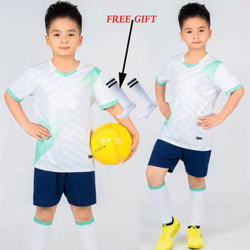 2023 Παιδικές φανέλες ποδοσφαίρου για αγόρια Ρούχα ποδοσφαίρου σετ κοντομάνικα Παιδικές στολές ποδοσφαίρου Παιδική φόρμα ποδοσφαίρου Τζέρσεϊ Κάλτσα
