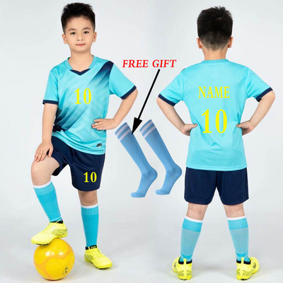 2023 Gyerek focimezek fiú foci ruha készletek rövid ujjú gyerekeknek futball egyenruha gyerekek foci atléta mez zokni