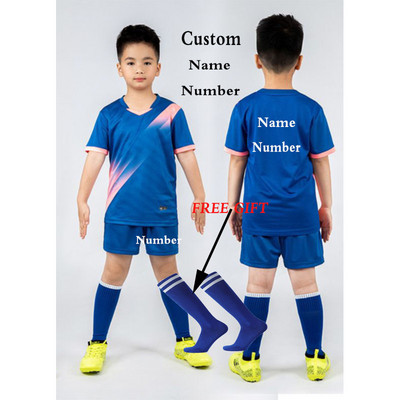 Bērnu futbola krekliņi Vīriešu zēnu futbola apģērbu komplekti ar īsām piedurknēm Bērnu futbola formas tērpi pieaugušajiem bērniem futbola treniņtērps krekls