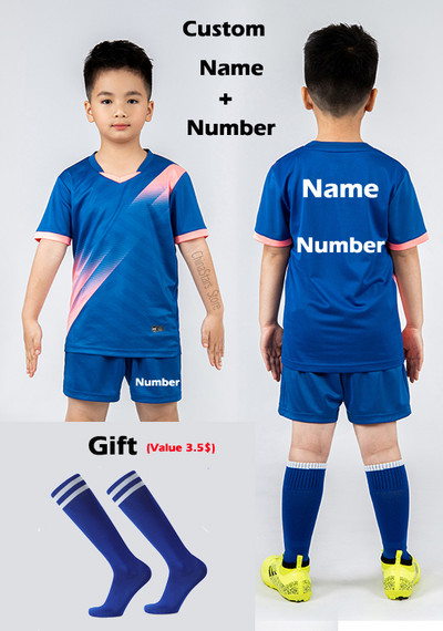 Zēniem Futbols Džērsija treniņtērps Bērnu Futbols Sporta Uniformas Bērni Spēlē bumbu Sporta apģērbi Komplekti veste bērnu futbola tērps Zeķes