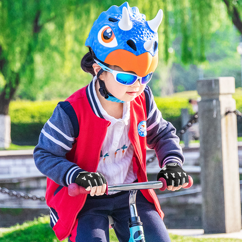ROCKBROS kerékpáros kesztyű gyerekeknek nyári egyensúly kerékpár görkorcsolya légáteresztő SBR ütésálló félkesztyű kerékpáros felszerelés