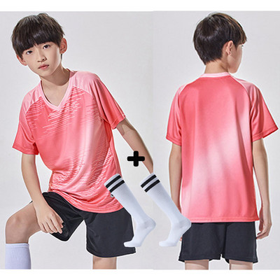 Bezmaksas zeķes Futbola formastērps bērniem Zēnu krekls Sublimācijas komplekts Meiteņu krekli Futbola krekli kreklu komplekts Sporta formas tērps Treniņtērps