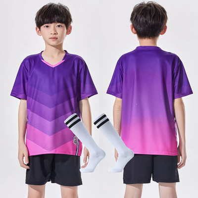 Bezmaksas zeķes Futbola formastērps bērniem Zēnu krekls Sublimācijas komplekts Meiteņu krekli Futbola krekli kreklu komplekts Sporta formas tērps Treniņtērps