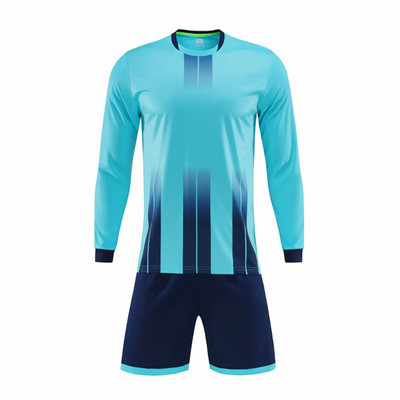 Sporta komandas futbols Jeyseys komplekti Maillot futbola formas tērps ar garām piedurknēm oranžs sporta treniņtērps vīriešiem vai zēnu komandas krekls, pielāgots komplekts