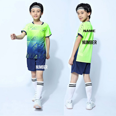 Детски футболни униформи + чорапи, детски комплекти футболни фланелки за момчета и момичета Futebol Jersey, футболни дрехи Survetement за младежки тренировки