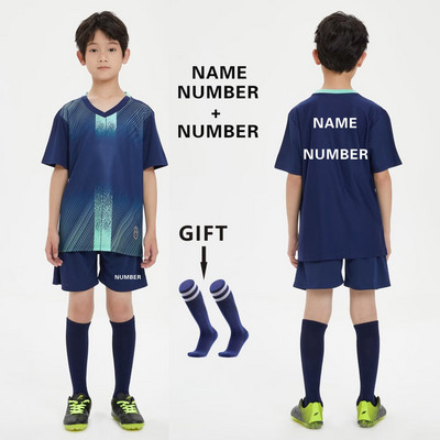 Zēniem Futbols Džērsija treniņtērps Bērnu Futbols Sporta Uniformas Bērni Spēlē bumbu Sporta apģērbi Komplekti veste bērnu futbola tērps Zeķes