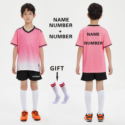 Zēniem Futbols Džērsija treniņtērps Bērnu Futbols Sporta Uniformas Bērni Spēlē bumbu Sporta apģērbi Komplekti veste bērnu futbola tērps Zeķes