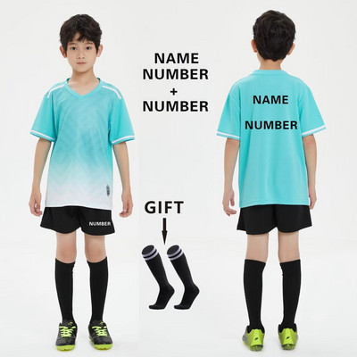 Zēniem Futbols Džērsija treniņtērps Bērnu Futbols Sporta Uniformas Bērni Spēlē bumbu Sporta apģērbi Komplekti veste bērnu futbola tērps Zeķes