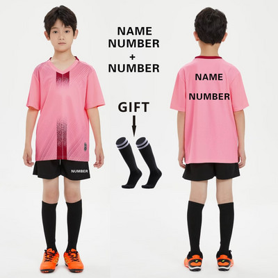 Zēniem Futbols Džērsija treniņtērps Bērnu Futbols Sporta Uniformas Bērni Spēlē bumbu Sporta apģērbi Komplekti veste bērnu futbola tērps Zeķes