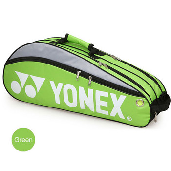 YONEX Чанта за ракети за бадминтон за 3 ракети Водоустойчива хилка с едно рамо Спортна чанта с отделение за обувки