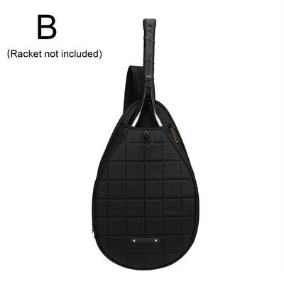 Tvirtas badmintono krepšys moterims, didelės vertės vieno peties „Messenger“ vaikiškas nešiojamas sportinis vyriškas didelės talpos teniso krepšys