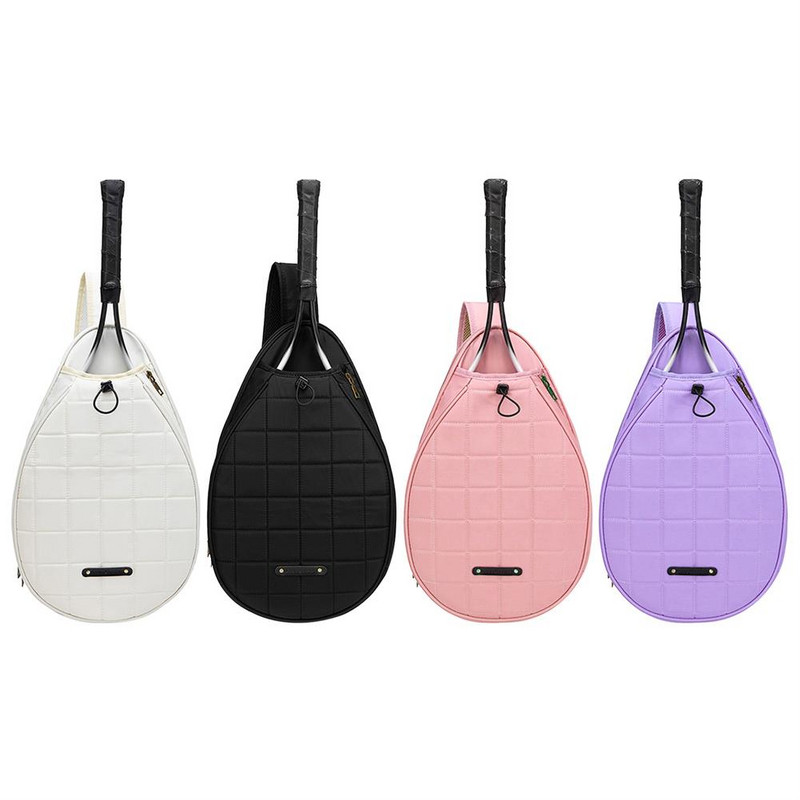 Tvirtas badmintono krepšys moterims, didelės vertės vieno peties „Messenger“ vaikiškas nešiojamas sportinis vyriškas didelės talpos teniso krepšys