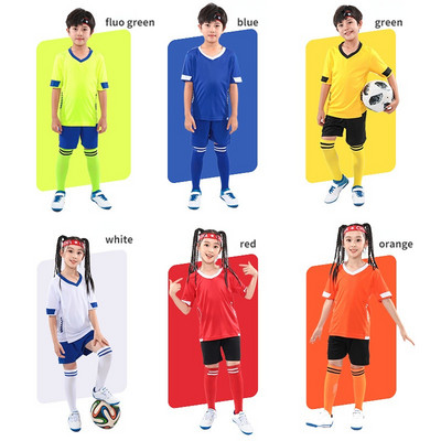 Αγόρια Ποδόσφαιρο Τζέρσεϊ Φόρμα ποδοσφαίρου Παιδική Αθλητική Στολή Παιδιά Παίζουν μπάλα Κιτ αθλητικών κοριτσιών Κενό κοστούμι πουκάμισου ποδοσφαίρου