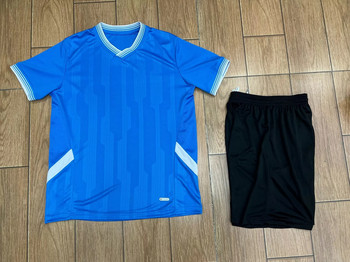 Εξατομικευμένο παιδικό κιτ ποδοσφαίρου Ανδρικά σετ φανελάκι ποδοσφαίρου με κάθετη ρίγα αθλητική φόρμα γρήγορου στεγνώματος ύφασμα στολή 6 ετών