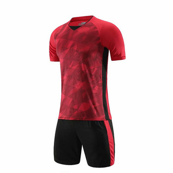 Νέες φανέλες ποδοσφαίρου ενηλίκων για παιδιά Survetement Ποδοσφαιρικά μπλουζάκια σορτς προπονητικά σετ Quick Dry Παιδική αθλητική μπλούζα για τρέξιμο