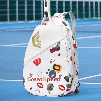 Раница за тенис ракети Greatspeed с отделение за маратонки 2 в 1 Спортни чанти през рамо Детска чанта за тенис на бадминтон