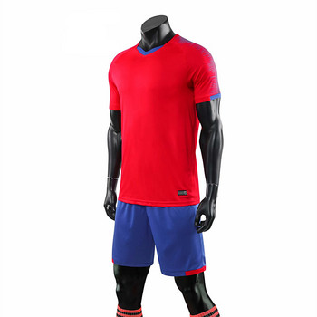 Νέες παιδικές μπλούζες ποδοσφαίρου ενηλίκων κοντά μανίκια Πουκάμισα για τρέξιμο γρήγορου στεγνώματος ανδρικά Παιδικά σετ φανέλες ποδοσφαίρου Survetement