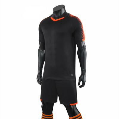 Jauni pieaugušajiem paredzēti bērnu futbola krekliņi ar īsām piedurknēm ātri nožūst skriešanas krekli Vīriešu bērniem Survetement futbola kreklu komplekti