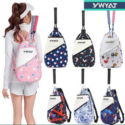 Gym тенис чанта YWYAT бадминтон чанта за 2 ракети младежки пътни спортни чанти през рамо мъже жени деца тенис ракета раница