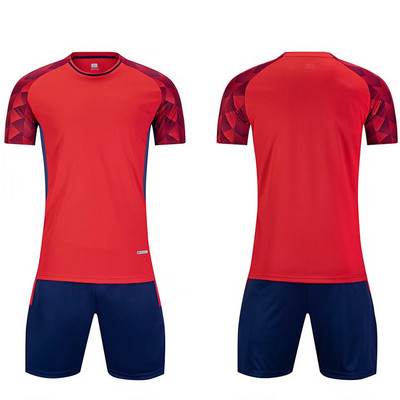 Детски футболни фланелки с персонализирано име „Направи си сам“ Костюм Дишащ спортен комплект с къс ръкав Футболна фланелка за възрастни Футболни екипи за обучение на екипи Спортно облекло