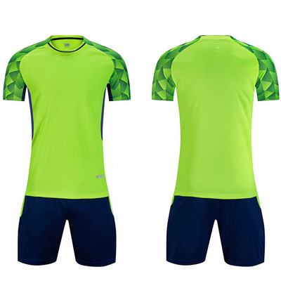 Детски футболни фланелки с персонализирано име „Направи си сам“ Костюм Дишащ спортен комплект с къс ръкав Футболна фланелка за възрастни Футболни екипи за обучение на екипи Спортно облекло