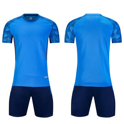 Детски футболни фланелки с персонализирано име „Направи си сам“ Костюм Дишащ спортен комплект с къс ръкав Футболна фланелка за възрастни Футболни екипи за обучение на екипи Спортно облекло