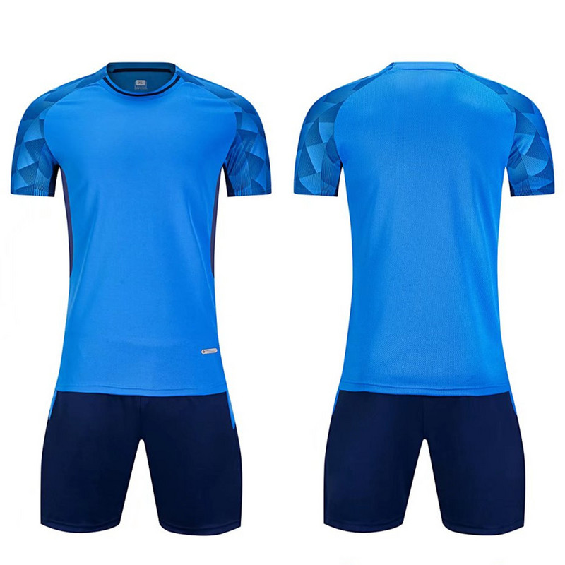 Детски футболни фланелки с персонализирано име „Направи си сам“ Костюм Дишащ спортен комплект с къс ръкав Футболна фланелка за възрастни Футболни екипи за обучение на екипи Спортно облекло