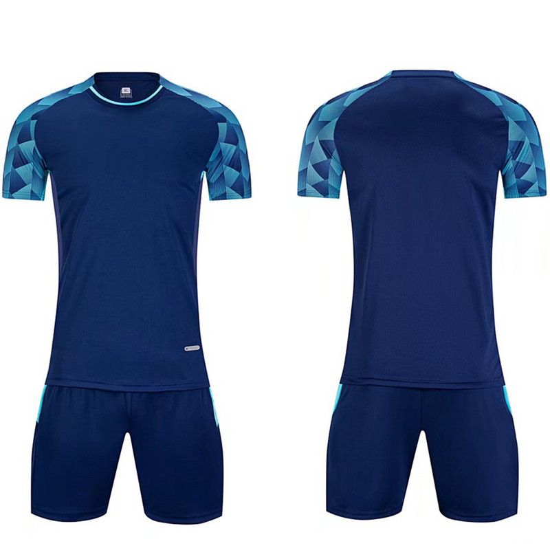 Детски футболни фланелки с персонализирано име „Направи си сам“ Костюм Дишащ спортен комплект с къс ръкав Футболна фланелка за възрастни Футболни екипи за обучение на екипи Спортно облекло