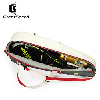 Greatspeed чанта за тенис за мъже, жени, чанта за през рамо с 3 ракети, калъф за тенис ракета, калъф, чанти за ракети за бадминтон