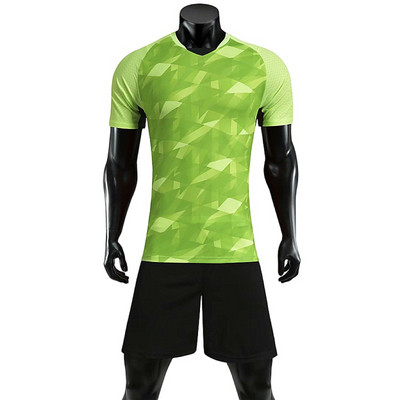 Laste täiskasvanute jalgpalli kampsun komplektid Jõusaali lühikeste varrukatega jooksusärk, kiire kuivatus, meeste futeboli treeningkostüüm, spordirõivad