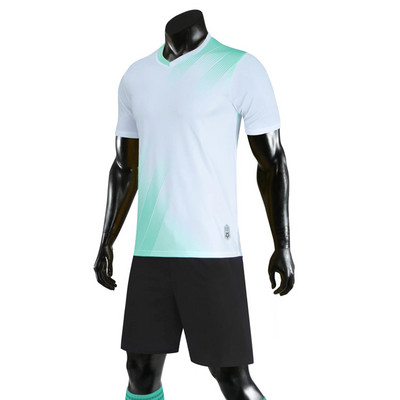 Jauni augstas kvalitātes bērnu futbola kreklu komplekti pieaugušajiem zēniem meiteņu futbols ar īsām piedurknēm komplekti