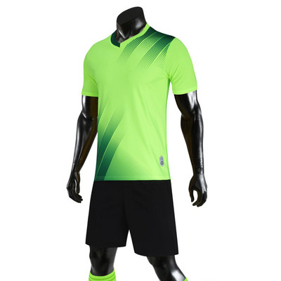 Jauni augstas kvalitātes bērnu futbola kreklu komplekti pieaugušajiem zēniem meiteņu futbols ar īsām piedurknēm komplekti