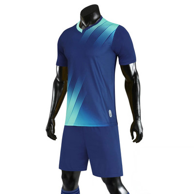 Jauni augstas kvalitātes bērnu futbola kreklu komplekti pieaugušajiem zēniem meiteņu futbols ar īsām piedurknēm komplekti