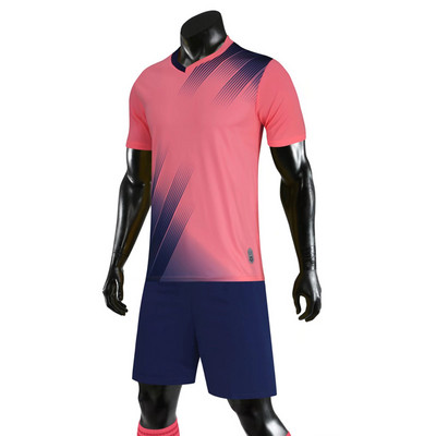 Jauni augstas kvalitātes bērnu futbola kreklu komplekti pieaugušajiem zēniem meiteņu futbols ar īsām piedurknēm komplekti