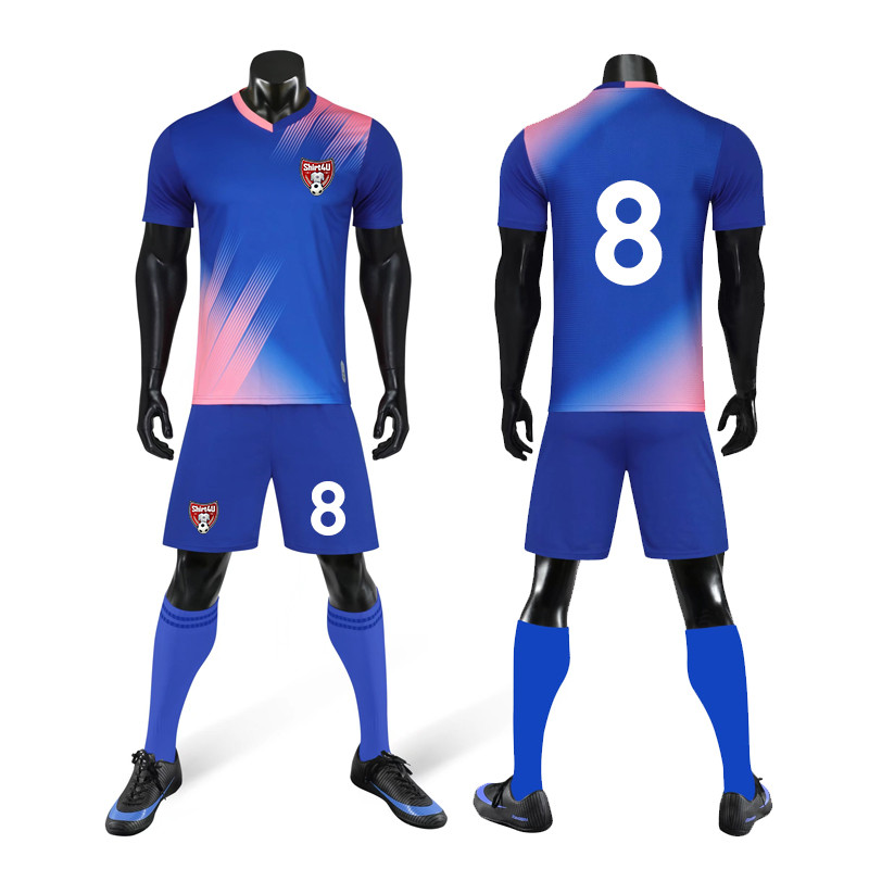 Jauni augstas kvalitātes bērnu futbola kreklu komplekti pieaugušajiem zēniem meiteņu futbols ar īsām piedurknēm komplekti