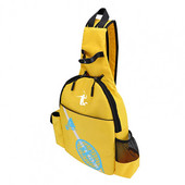 Mugav fikseeritud pandlaga kaasaskantav polsterdatud õlarihmaga sulgpallikott väljas kasutamiseks