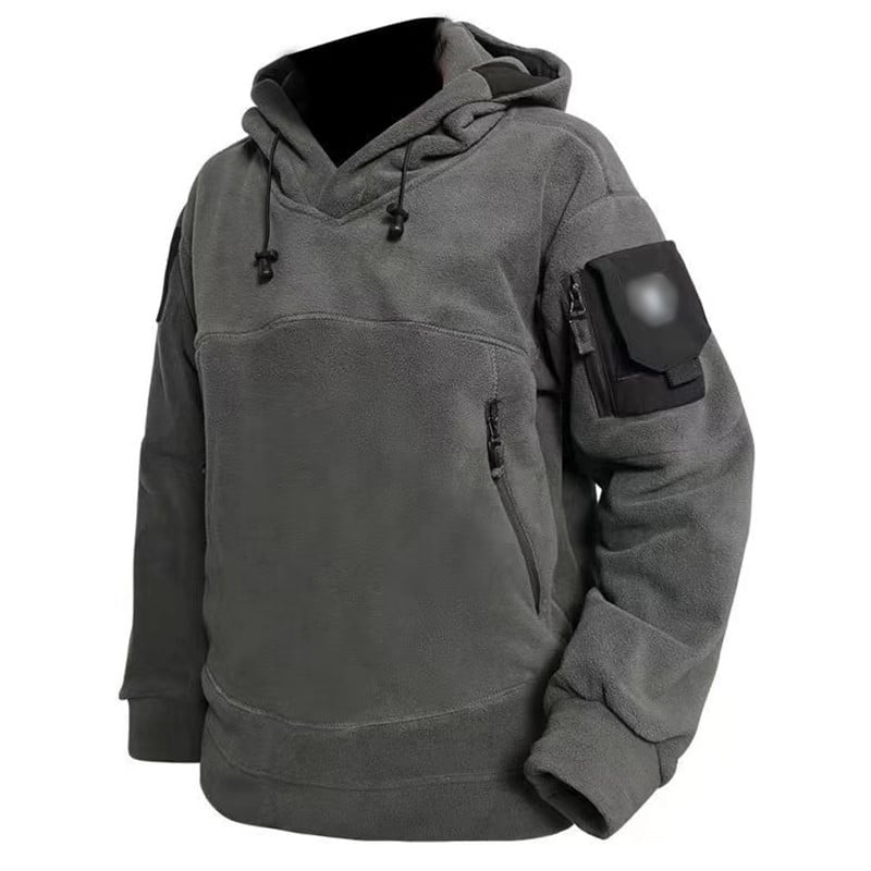 Гореща разпродажба в САЩ Мъжки зимен тактически военен пуловер с качулка от поларено руно Топли удебелени топли ветроустойчиви якета за туризъм на открито