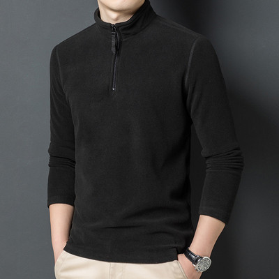 Φθινοπωρινά ανδρικά πουλόβερ πεζοπορίας Tactical Fleece 1/3 με φερμουάρ Λαιμόκοψη Ζεστό πουλόβερ Ποιότητας Ανδρικά λεπτά πλεκτά μάλλινα πουλόβερ