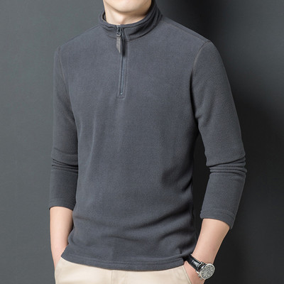 Φθινοπωρινά ανδρικά πουλόβερ πεζοπορίας Tactical Fleece 1/3 με φερμουάρ Λαιμόκοψη Ζεστό πουλόβερ Ποιότητας Ανδρικά λεπτά πλεκτά μάλλινα πουλόβερ