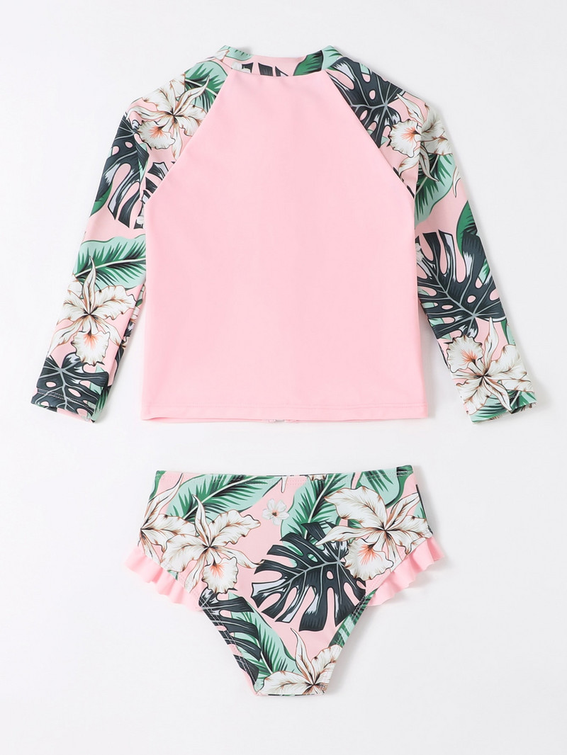 2023. Dječji kupaći kostim s pijeskom s dugim rukavima za zaštitu od sunca surfanje na plaži Kupaći kostim za djevojčice Bikini slatki kupaći kostim S2040