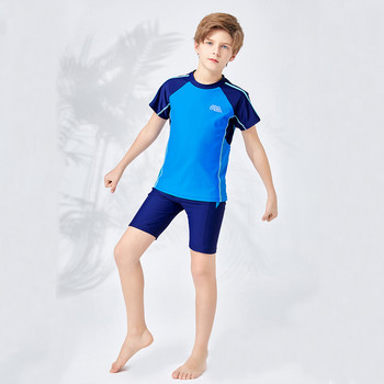 Κοντομάνικο μαγιό αγόρι δύο τεμάχια μαγιό για παιδιά για παιδιά Παιδικά σορτς καλής ελαστικότητας μαγιό beachwear Rashguards Νέο
