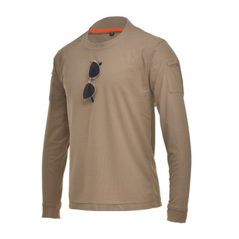 Tactics T-shirt Military Outdoor Men Loose голям размер Stretch Long Sleeve Shirt Army Fans Climbing Training Туристически тениски Топове