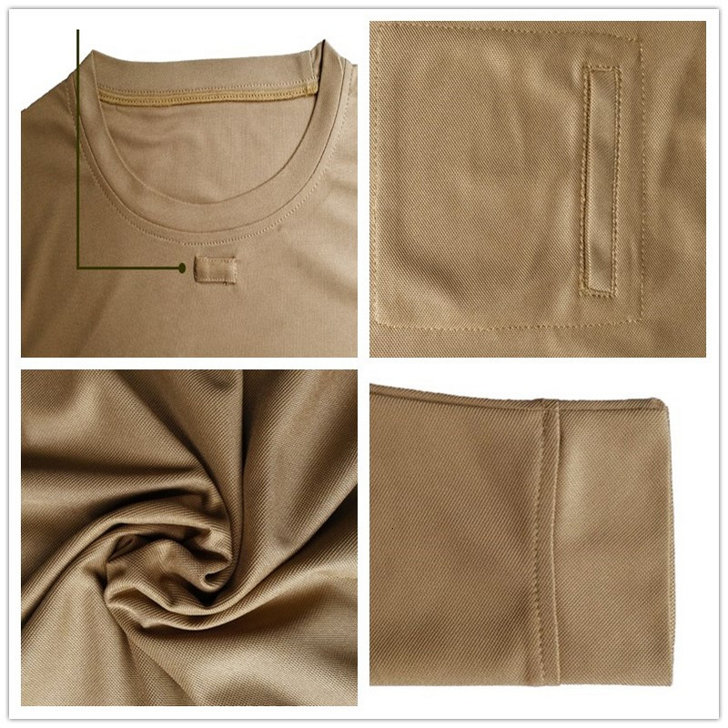 Taktika T-krekls Militāri Āra Vīrieši Brīvi liela izmēra Izstiepts krekls ar garām piedurknēm Armijas fani kāpšana Apmācība pārgājieni T krekli Topi