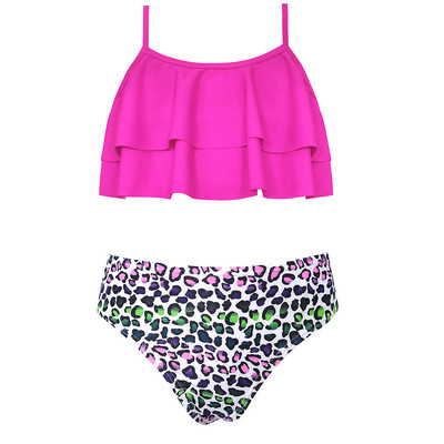 SHEKINI tüdrukud, lilledega trükitud ujumisriided, volangid, kaheosalised ujumisriided, bikiinid, armsad laste rannariided teismeliste ujumisriided