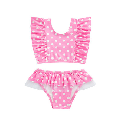 Bērni, meitenes, 2 daļ., bikini komplekts, svītra, krāsaina multfilmu apdruka, topi, šorti, peldkostīmu komplekti, vasaras mazuļu meitenes pludmales bikini komplekti