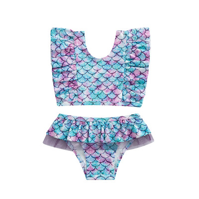 Bērni, meitenes, 2 daļ., bikini komplekts, svītra, krāsaina multfilmu apdruka, topi, šorti, peldkostīmu komplekti, vasaras mazuļu meitenes pludmales bikini komplekti