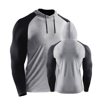 Προπόνηση με κουκούλα για άντρες Ρούχα γυμναστικής Μπουφάν για τρέξιμο Καλσόν μακρυμάνικο πουκάμισα Ανδρικά ρούχα γυμναστικής Μπλούζες μπλούζες