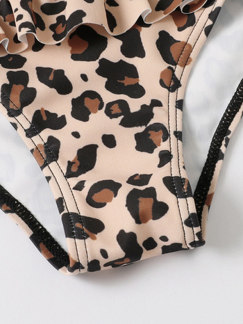4-7Y Leopard σετ μαγιό για μωρά Summer Kids Girl Bikini Set Swimwear Swimsuit Μαγιό
