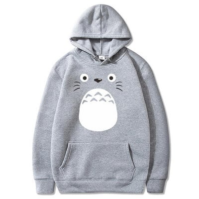 My Neighbor Totoro Hoodies Vīriešu ikdienas džemperi Japāņu karikatūra Brīvs Hoodie Ērts Radošs Ielas apģērbs Vīriešu